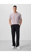 Tommylife Siyah Yüzeyi Dokulu Rahat Form Palazzo Erkek Pantolon - 82163 Siyah