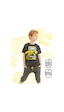 Denokids Dino Explorer Erkek Çocuk T-shirt Kapri Şort Takım