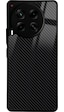 Tecno Camon 30 Carbon Tasarımlı Glossy Telefon Kılıfı Siyah