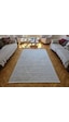Elvey Home London Krem Bej Dekoratif Bambu Akrilik Yumuşak Modern Özel Ölçü Koridor Oturma Çocuk Odası Halısı 002-krem/bej