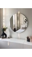 Ayna / Yuvarlak Ayna / Dekoratif Ayna / Banyo Aynası/konsol Aynası/50 Cm Çapında 50 X 50 Gümüş