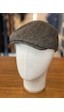 Hamze İngiliz London Model Balıksırtı Desen Kaşe Kumaş Kasket Şapka Kahverengi