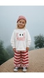 Monila Unisex Çocuk 3 İplik Kumaş Slogan Baskılı Pamuklu Sweatshirt Ekru