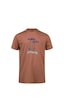 2as Alex Baskılı Erkek Sıfır Yaka T-shirt 042 Kahve