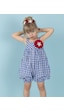 Denokids Mshb&g Yıldız Ekose Kız Salopet Çok Renkli