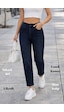 Cedy Denim Kadın Yüksek Bel Soho Boyfriend Jean C599 Lacivert