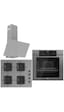 Ferre Fryart QEP63CPR - SS208 - D088 Ankastre Set Gri