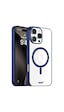 Apple Uyumlu iPhone Buff 16 Pro Max Magsafe Slim Fit Kılıf Blue