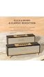 Oneder D8 Wireless Retro Dual Microphone Bluetooth Speaker Kahverengi