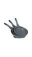 Thermoad Granit Döküm Tava Seti 3'lü 20-24-28 CM Gri