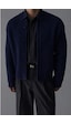 Tarz Cool Lacivert Erkek Slim Fit Pamuklu Yuvarlak Yaka Düğmeli Hırka Lacivert