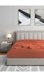Soley Jersey %100 Pamuk Tek Kişilik 120 X 200 Lastikli Çarşaf Kiremit
