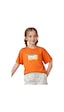Fyk Kids Kız Çocuk Wellcome Happines Baskılı Tişört Turuncu