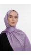 Mizalle & Yaqa Kare Desen Jakarlı Lila Şal Lila Mizalle & Yaqa Kare Desen Jakarlı Lila Şal Lila