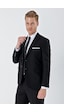 İmza Siyah Gabardin Kırlangıç Yaka 6 Drop Slim Fit Dar Kesim Basic Takım Elbise 1001245011 Siyah