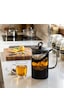 Herevin 131061-834 French Press Süzgeçli Çay Kahve Kupası 600ml Siyah