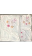 Donino %100 Pamuk 4 Lü Set Nakışlı Bebek Bornoz Seti