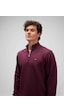 Ellesse Yarım Fermuarlı Bordo Erkek Sweatshirt Em580 Bordo