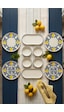 Limon 10 Parça 4 Kişilik Handmade Stackable Seramik Tabak Seti Premium Sunum & Kahvaltı Takımı Beyaz
