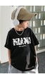 Uyguntarz Çocuk Miami Baskılı Pamuklu Tshirt Siyah