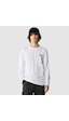 The North Face M L/s Simple Dome Tee Erkek Sweatshirt-28935 - Beyaz