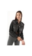 Kadın Cep Detaylı Slim Fit Jean Ceket Siyah 001 Kadın Cep Detaylı Slim Fit Jean Ceket Siyah 001
