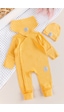 Babymod Kendinden Eldivenli Naturel Bebek Tulum Takım Sarı Babymod Kendinden Eldivenli Naturel Bebek Tulum Takım Sarı