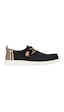 Hey Dude Wally Craft Linen Erkek Günlük Ayakkabı-33143 Siyah-ceviz