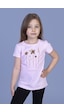 Toontoy Kids Toontoy Kız Çocuk Yıldız Nakışlı Tişört Açık Pembe