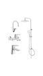 Artema A45739 Solid S Batarya Seti + Punto Plus 3S Tepe Duş Seti Krom