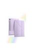 Fuchsia Galaxy Tab S10 Lite10.9 İnç İle Uyumlu Kalem Bölmeli Katlanabilir Standlı Tri Folding Tablet Kılıfı Kapaklı Kılıf