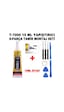 15 ML T7000 Lcd Ekran Kapak Plastik Yapıştırıcı Siyah+Tamir Seti 8