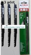 Bay- Tec Ağaç.Kemik Tilki Kuyruğu Testere Bıçağı 240Mm 5.0 MM 3 A