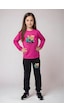 Fyk Kids Kız Çocuk Baskılı Bel Detayı Lastikli Alt-üst Pijama Takımı Fuşya
