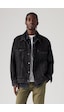 Levi's Oversize Denim Ceket - Erkek Günlük Kot Ceket - Klasik Yaka Siyah