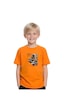 Fyk Kids Erkek Çocuk Yuvarlak Yaka Skate Out Baskılı T-shirt Turuncu