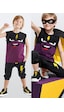 Denokids Şimşek Maske Erkek Çocuk T-shirt Kapri Şort akım
