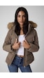 Guess Kısa Kemerli Şişme Kahverengi Kadın Mont W6bl58w4197-a11q