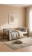 Alchera Daybed Tek Kişilik Sedir Metal Karyola Siyah Alchera Daybed Tek Kişilik Sedir Metal Karyola Siyah