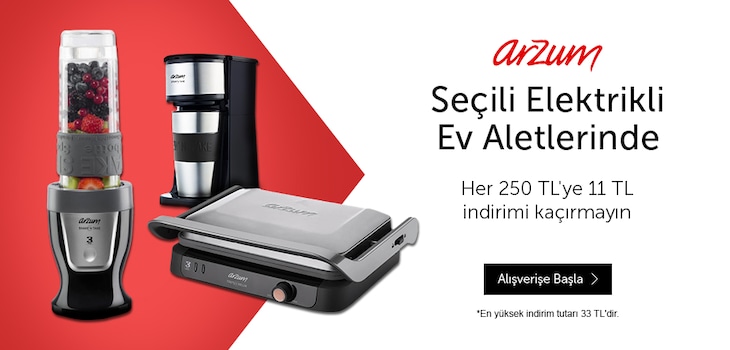 Arzum Ürünlerinde İndirimi Kaçırmayın!
