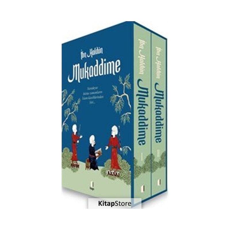 İbn Haldun Mukaddime Seti - 2 Kitap Takım - Kutulu - Kapı Yayınları -1