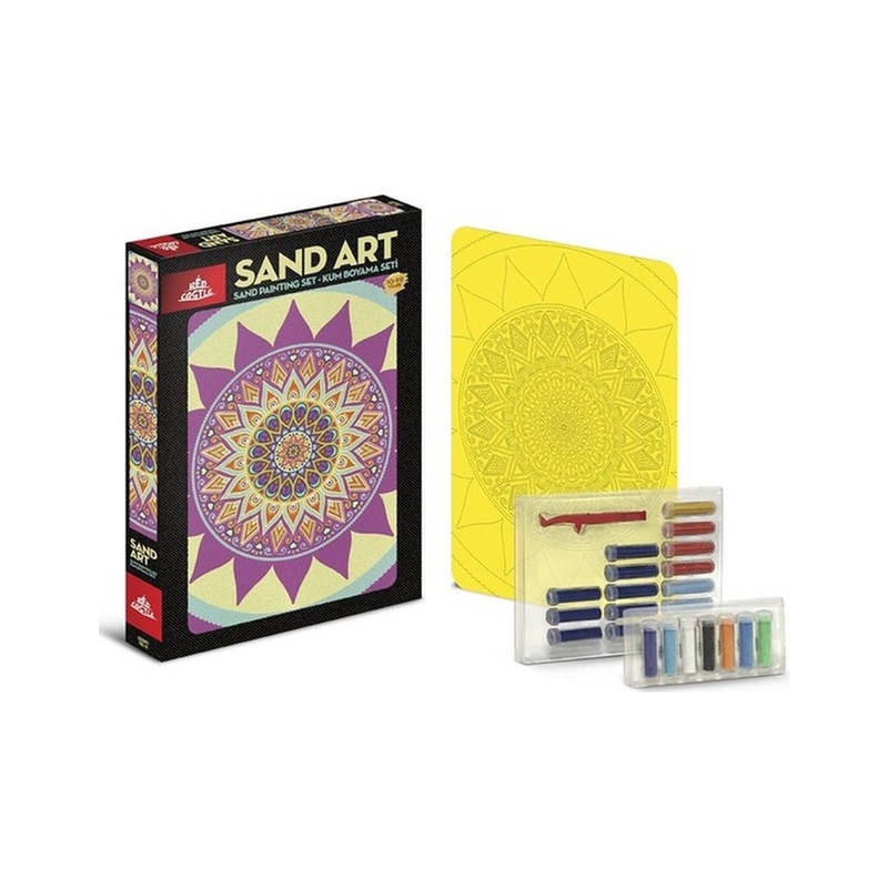 Sand Art Kum Sanatı - Yetişkin Kum Boyama Aktivite Seti- Mandala -1