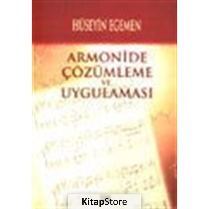 Armonide Çözümleme Ve Uygulaması - Hüseyin Egemen - Özgür Yayınları -1