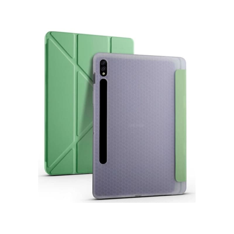 Samsung Uyumlu Galaxy Tab S7 Fe Lte T730 T735 T737 Kılıf Kalem Bölmeli T Siyah -1