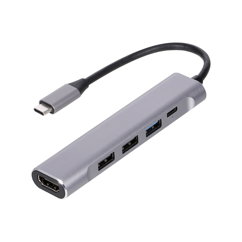 Vkemall 5'li Usb-c Hub: Hızlı Şarj- 4k Hd Dönüştürücü Ve Veri Aktarımı İle Çok Yönlü Bağlantı Çözümü -1