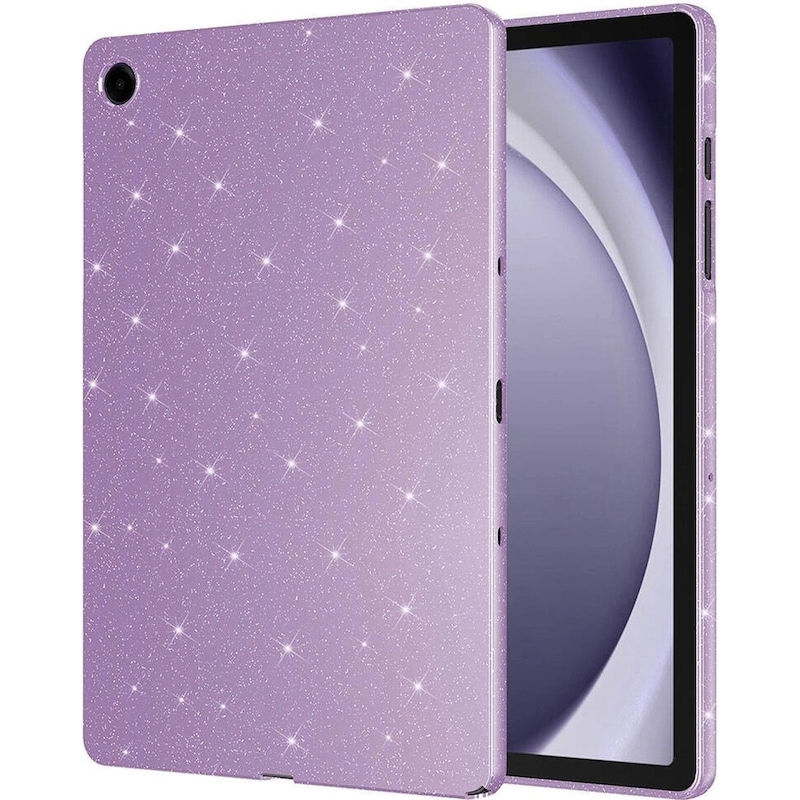 Galaxy Uyumlu Tab A9 Plus Simli Parlak Görünümlü Zore Tablet Koton Kılıf Lila -1