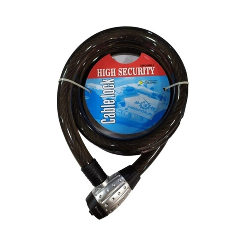 Motosiklet Halat Kilit 25 Mm Kalınlık 1.5 Mt Uzunluk Gece Işıklı N11.1680 -1