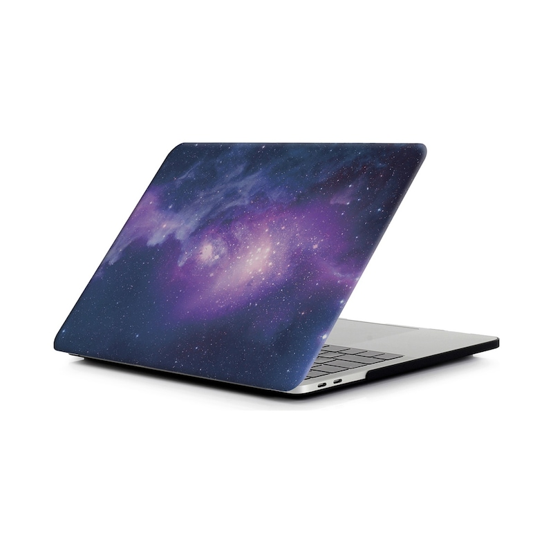 "Cbtx Mermer Desenli Macbook Air 13.3"" Laptop Koruyucu Kılıf Yıldızlı Gökyüzü / Mor" -1