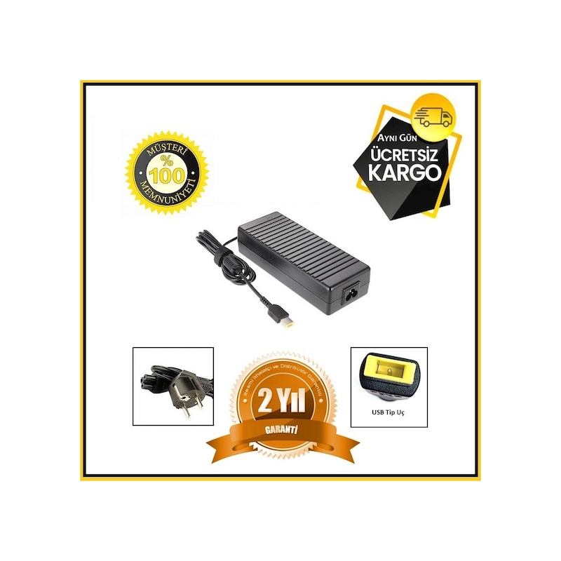 Lenovo Uyumlu Y50 Y50-70 80dt Notebook Adaptör Şarj Aleti -1