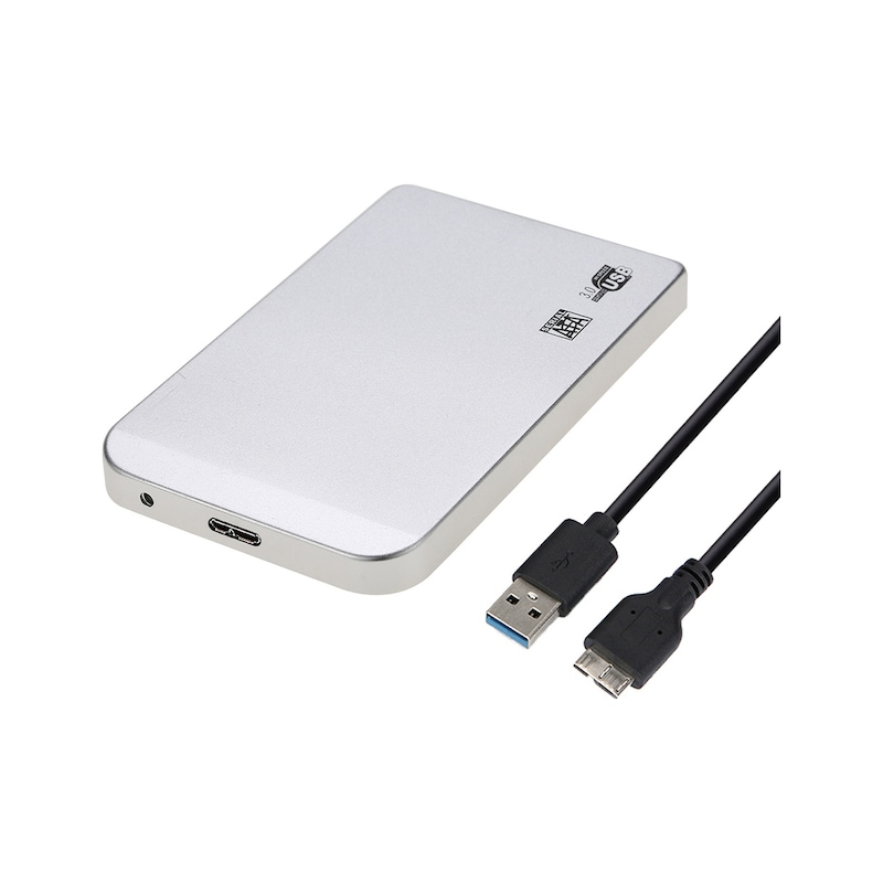 "Slim Süper Hız 6gbps Alüminyum 2tb 2.5"" Sata Ssd Hdd Harici Disk Kutusu Usb 3.0 Dış Kasa Caddy + Usb Kablosu" -1